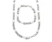 Ewena Pánský náhrdelník s náramkem z chirurgické oceli chirurgická ocel