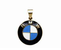 Ewena Ocelový přívěsek BMW Gold GL453 chirurgická ocel