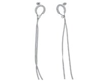 Ewena Náušnice ocelové s řetízkem TK2523