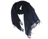 Ewena Dámská kašmírová šála tmavě modrá 180 x 67 cm