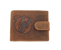 Ewena Pánská kožená peněženka se znamením Rak