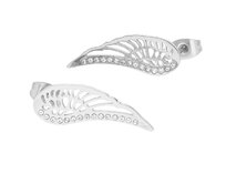 Ewena Ocelové náušnice andělská křídla 2654