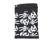 Ewena Látková peněženka s řetízkem, lebka LT427