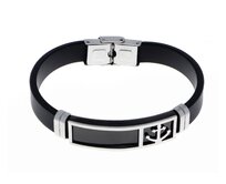 Ewena Náramek ocel/kaučuk kotva