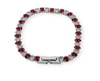 Ewena Dámský náramek z chirurgické oceli s krystalky CKR702