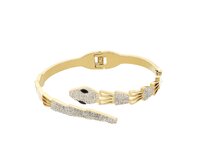 Ewena Dámský náramek z chirurgické oceli Had KHF455