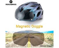 ROCKBROS Cyklistická přilba s magnetickými brýlemi TT-16 (gradient-purple)