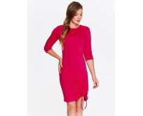 Top Secret šaty dámské jednobarevné s 3/4 rukávem růžová, 34