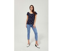 Moodo Jeansy dámské PREX 3/4 délka modrá, XS