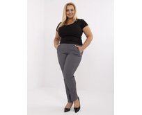 RUE Dámské kalhoty plus size DEXA tmavě šedá, 38