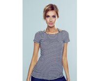 New Design Halenka dámská Meg Paski bílá, XL