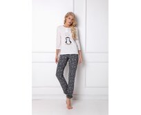 New Design Pyžamo dámské Arctic Peggy Long šedá, L