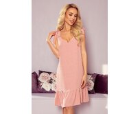 Numoco šaty dámské ECRU růžová, S