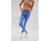 Moodo Kalhoty dámské džínové PAMEL světle modrá, XS