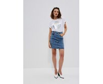 Moodo Sukně dámská jeans LAUVY světle modrá, XS