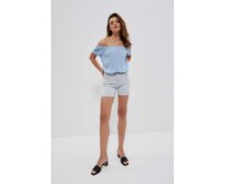 Moodo Kraťasy dámské jeans KONJI světle šedá, 46