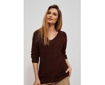 Moodo Svetr dámský METI hnědá, S