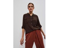 Moodo Košile dámská GARSO hnědá, XS