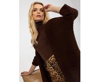 RUE Svetr dámský kardigan ETRIJ hnědá