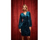 Moodo šaty dámské VELUR zelená, S