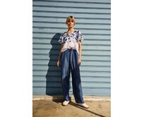 Moodo Dámské kalhoty NEBES tmavě modrá, XS