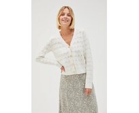 Moodo Svetr dámský AŽUR bílá, L