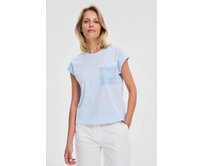 Moodo Tričko dámské MŘÍŽ světle modrá, M