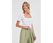 Moodo Tričko dámské KARO bílá, XS