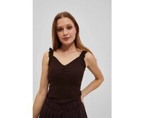 Moodo Tričko dámské TYKEL hnědá, XS