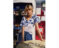 Moodo Tričko dámské KWIATY bílá, XS