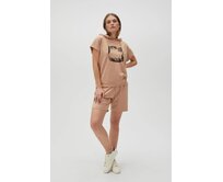 Moodo Tričko dámské BOTANICA béžová, XS