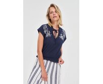 Moodo Tričko dámské GROWA tmavě modrá, XS