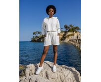 RUE Dámské kraťasy s mikinou EMOLA bílá, L//XL