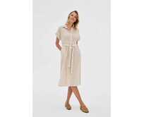 Moodo Šaty dámské LENOES béžová, XL