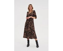 Moodo Šaty dámské OLTOX hnědá, XS