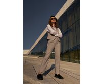 Moodo Dámské kalhoty MELIRO světle šedá, S