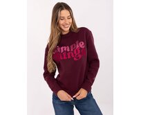 RUE Dámská mikina EDEL vínová, XL