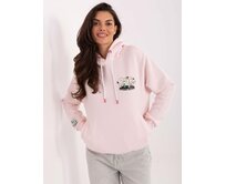 RUE Dámská mikina GOBEKLI světle růžová, XL