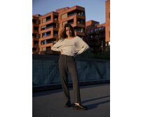 Moodo Dámské kalhoty AMPAT tmavě šedá, XL