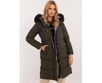RUE Bunda dámská dlouhá BEZOPAT khaki, S