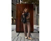 Moodo šála dámská TKANS tmavě šedá