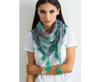 RUE šátek dámský ETNI zelená