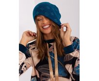 RUE čepice dámská BEANIE tyrkys
