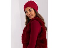 RUE čepice dámská BEANIE vínová