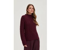 Moodo Svetr dámský ERA vínová, XS