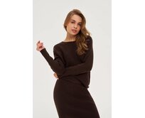 Moodo Svetr dámský PIRNETO hnědá, XL