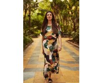 Moodo šaty dámské TROPICAL béžová, 42