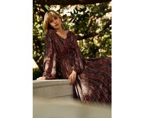 Moodo šaty dámské KRETA hnědá, XXL