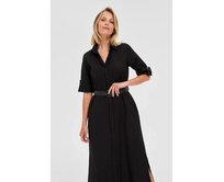 Moodo Šaty dámské KOSILO černá, XL
