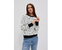 Moodo Mikina dámská LIVE bílá, L